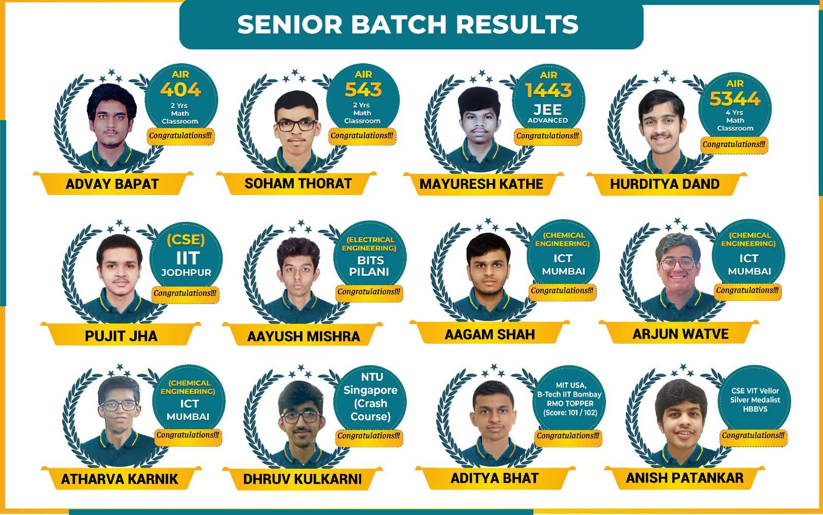 Senior Batch Result